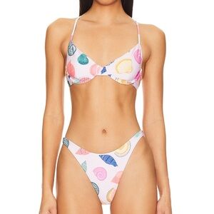 Carrie Bikini Top (L) & Bottom (M) in Coastal Jewel - NWT - sold out online